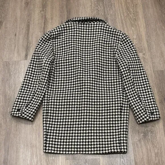 Vintage The Limited Blazer XS Wool 90s Oversized Houndstooth USA - Picture 9 of 11